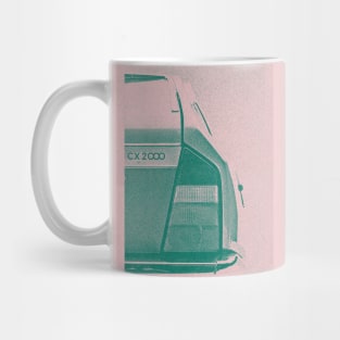 Citroen CX 2000 / Vintage Styled Duotone Art Print Mug